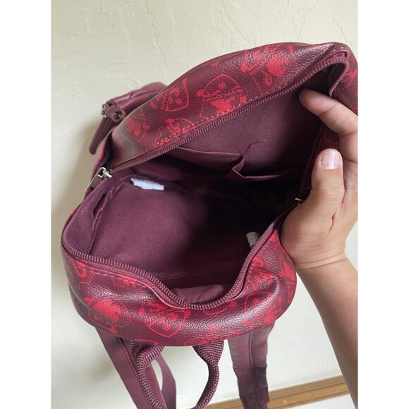 NWOT Disney Hogwarts Faux Leather Mini Backpack Harry Pottery Coin Purse Pouch - Picture 8 of 10